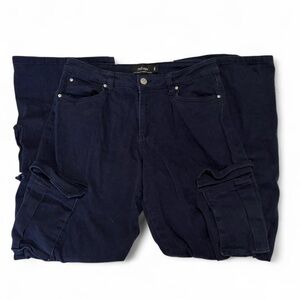 Refuge Dark Blue Cargo Pants